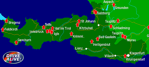 map of western austria