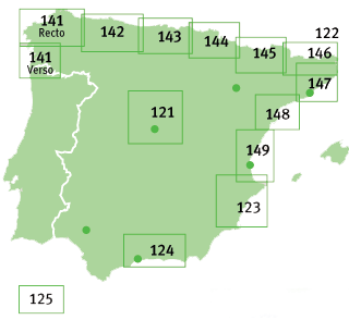 Michelin road maps of Spain